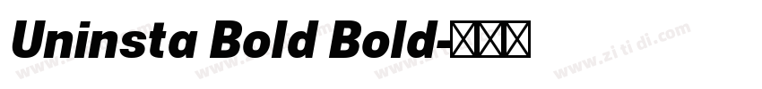 Uninsta Bold Bold字体转换